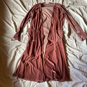 Lularoe Sarah Mauve Velvet Duster